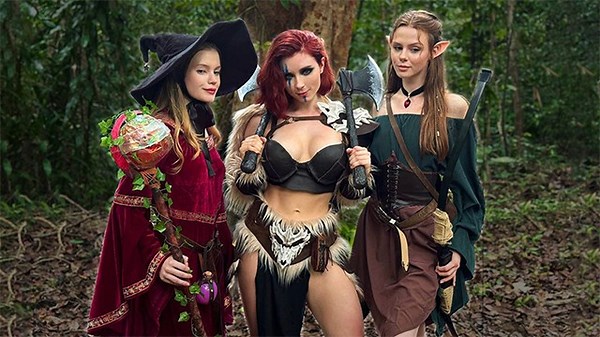 D&D The Adventure of the Elf with the God Eros (ArinaFox, Sweetie Fox, Diana Rider)