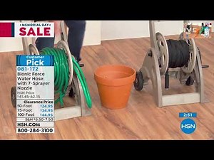 Bionic Force 50' Water Hose with 7Sprayer Nozzle