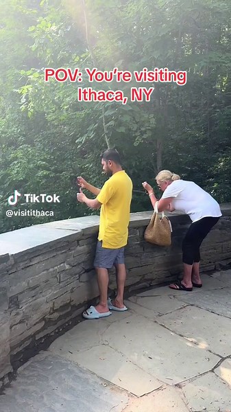 Ithaca is “gorges” in any season, summer is an especially great time to experience our many rushing waterfalls. Some of our favorites include Taughannock Falls, Lick Brook Falls, and Ithaca Falls. Find your flow and explore something new. #travel #traveltiktok #upstateny #ithacany #waterfalls #august