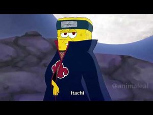 Spongebob from Bikini bottom Akatsuki full version 9tails Jinchuriki