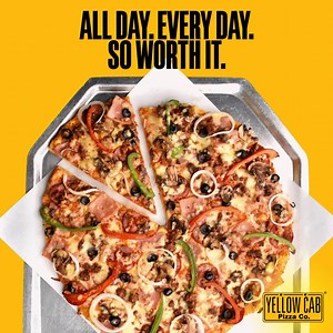 74K views · 1.8K reactions | Drool-worthy offerings await you here at Yellow Cab. Yellow Cab now. Order Online at delivery.yellowcabpizza.com. #SoWorthIt | Yellow Cab Pizza Co. | Facebook