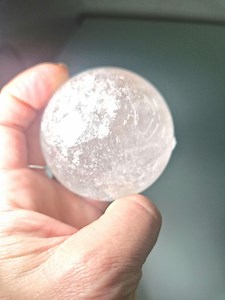 Clear Quartz Sphere With Stand, Healing Crystal - Etsy