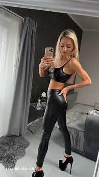 Trendy & Sttuning Leather Outfits Dresses!!!