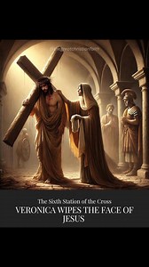 Reflection: Sixth Station – Veronica Wipes the Face of Jesus In the midst of a hostile crowd, where fear and cruelty fill the air, one woman steps forward. Veronica doesn’t preach. She doesn’t stop the suffering. She simply wipes His face. A simple act. But in that moment, it becomes everything. She doesn’t look away from the blood, the sweat, the sorrow. She sees Jesus for who He is—broken, yet beautiful. And in return, He leaves her something no one else receives: His image imprinted on her cl