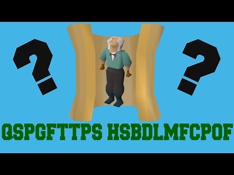 OSRS - The cipher reveals who to speak to next: QSPGFTTPS HSBDLMFCPOF