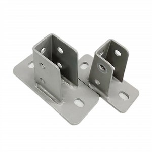 [Hot Item] Powder Coated C-Shaped Steel Post Base T Type Channel Support Bracket