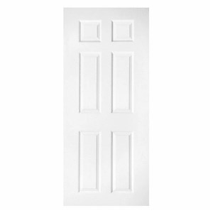 [Hot Item] Solid Grained Turkey Style Effect 6 Panel Interior White Swing Pre-Hung PVC Doors