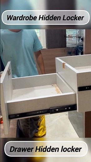 Drawer Hidden Locker 💵🥰👍 #HiddenLocker #locker #SecretStorage #drawerlocker #hidden #shorts