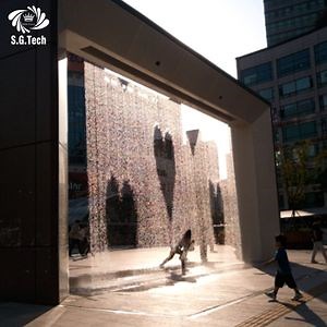 [Hot Item] Water Crown Customize DMX LED Light Graphic Waterfall Digital Water Curtain