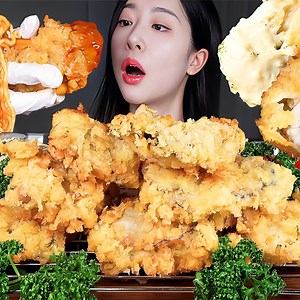 EATING HUGE DEEP-FRIED OYSTERS 🦪 SPICY BULDAK FRIE NOODLES🍜 | MUKBANG ASMR . . . . . . . . . . . . . . . #mukbang #eatingshow #eatingfood #asmreating #mukbangasmr #asmr #asmrfood #eating #food | Team Fu Mukbang Production