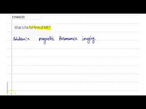 What is the full form of MRI ?