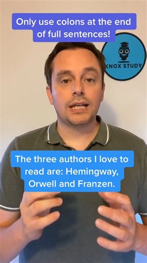 6.8K views · 150 reactions | OG Knox Study colon #english #writing #punctuation #learnontiktok #books | Knoxstudy | Facebook