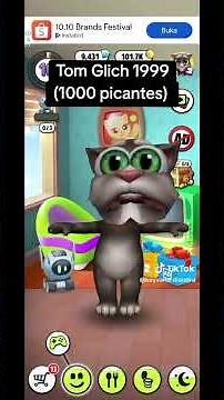 My 666 horror Talking Tom glitch 1999 #mytalkingtom