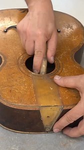962K views · 12K reactions | I restored a 110-year-old guitar!  #guitarrestoration #howto #woodworking #furnituremaker #craftsmanship #vintageguitar #restoreit #diyproject #workshoplife #satisfyingvideos | AT Restoration | Facebook