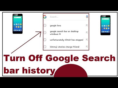 google search bar history disable