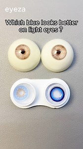 161K views · 428 reactions | Which blue contact lenses look best on light-colored eyes?  #eyezalense #eyezalenses #cosplylenses #eyezalens #greenlenses #blueeyes #Eyeza #ContactLenses #lenses | Eyeza Lenses | Facebook