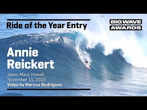 Annie Reickert at Jaws - 2020 Ride of the Year Entry - WSL Big Wave Awards