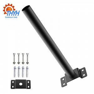 [Hot Item] Solar LED Street Light Steel Arm Concrete Post Brackets Outdoor Road Lamp Lighting Fixtures Pole Mount Brackets