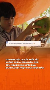 Top món độc lạ của miền Tây không phải ai cũng dám thử: Cơm nguội chan nước dừa, bánh tằm bì ngọt chan nước mắm, CĐM bán tín bán nghi về hương vị? #yan45s #yan #tiktokgiaitri #quankhonggo #mientay