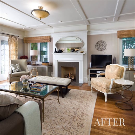 While honoring the historical details of this home, we gave this room equal amounts of function and beauty. | Candice Olson Design