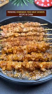 148K views · 2.1K reactions | Easy and quick homemade fried meat skewers recipe in China #easyrecipe #meatlovers #chinesefood #reels | Street Food The World | Facebook