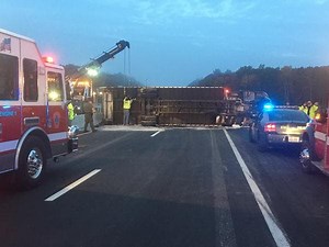 I-93 North Reopened After Tractor-Trailer Rollover