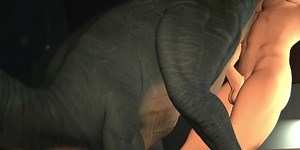 Man Fucks Dinosaur from Jurassic World Animated Porn Parody