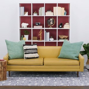 Styled bookcases are so IN. We'll show you how to be more book smart with this colorful take. http://bit.ly/2JBNq5D | HGTV