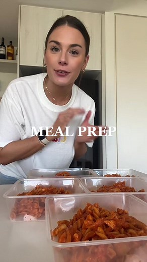 High Protein Chicken Pasta Meal Prep Recipe