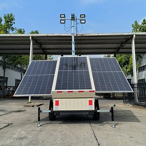 [Hot Item] Portable Lighting Towers Diesel/Gasoline Generators 5-7m Hand-Cranked Masts Halide/LED Options Light Tower for Sale