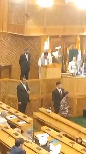 Iftkhar Ahmed, MLA Rajouri while taking an oath as Member, Legislative Assembly at Srinagar | Riaz Choudhary Journalist