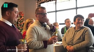 Teacher Christopher Landis was shocked when his students broke out into song at his engagement brunch. | HuffPost Queer Voices