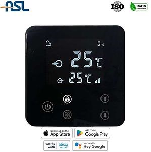 [Hot Item] 86-Type Touch Button LCD Heat Pump Programmable WiFi Wire Thermostat with Remote Temperature Set