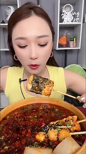 Japanese Spicy Oden Delicious #japanesefoodlover #oden #skewers #mukbangasmr #spicyfood | Daning Reels