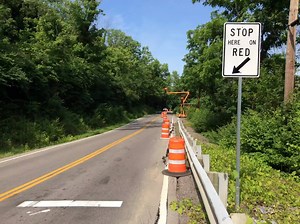 Hey KY 8 in Kenton and Boone County Peeps! We have a several slide issues....in Kenton County in Villa Hills near the 5 mile-marker. We have a signal in place until a repair can be done (note - this could be awhile before funds are available). The other is further west in Boone County near Giles Conrad Park. Starting Monday, June 11th the road will be closed to through traffic. Motorists should use KY 237 (North Bend Road) or KY 2846 (Tanners Road) as a detour. This closure will be in place appr