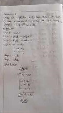 Example 6 of algorithm and flow charts in c language