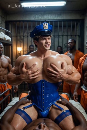 ⛓️👮🏻‍♂️ BAD COP 👮🏻‍♂️⛓️#gayai #gayai #gaylingerie #chudai #wataa