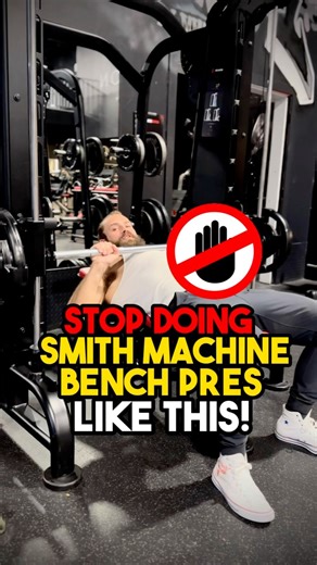 64K views · 543 reactions | ❌Stop doing smith machine bench press...