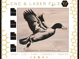 Flying Duck Vector File | Duck Svg | Duck Hunting Svg File | Detailed Duck Vector Svg | Cnc and Laser File | PDF | PNG | DXF | Svg - Etsy
