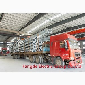 [Hot Item] Energy Saving Lighting Double Arm Solar Street Light Steel Lamp Pole