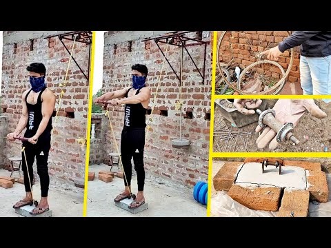 Homemade Pulley Machine for Triceps | Homemade Pulley Machine | घर पर pulley machine कैसे बनाए | DIY
