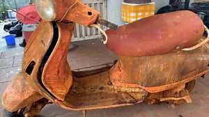 FUll Restoration 50 years old vespa 150cc motorcycles _ repair restore vespa lx rusty motorcycles | Creative idias | Facebook
