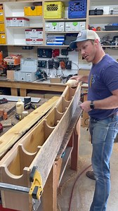 Box beam arch assembly, pretty simple. The braces in between create the structure that will keep everything in place. This will be held mostly by glue, as the nails are only there to hold the pieces until the glue sets. Due to the rough texture, the nail holes are almost imperceptible, and if you didn’t know they were there you wouldn’t notice them. These will be painted black, even though the color is good enough just to be clear coated. That raw edge is easily treated with an oxidation agent t