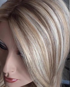 This multidimensional blonde #Follea wig will leave you awestruck! Featuring: #FolleaStyle 14” in #IrishCream6020 💕 #Follea www.follea.com #hairloss #chemo #alopecia | FOLLEA