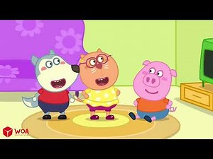 Wolf Dad's Birthday Party Wolfoo Makes Dad Surprise with Pop It Cake | Smile Baby Channel