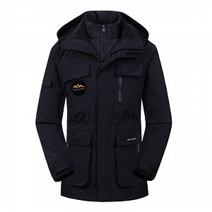 [Hot Item] Mens Cotton Pad Down Jacket Winter Windproof 3 in 1 Puffer Coat