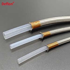 [Hot Item] Wear Resistant PTFE Hose with 304&316 Stainless Steel Braided Layer for Wide Range of Applications