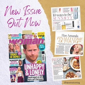 NEW ISSUE OUT NOW! Our royal expert reveals why Harry can't find peace. Inside Holly and Amanda's battle and MORE! Plus discover Peter Andre's family favourite recipes, perfumes under £20 and save 10% at H&M. Only in this week's #womanmagazine, out now! | Woman