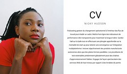 CV du directeur général - Modèle HTML par Nicepage