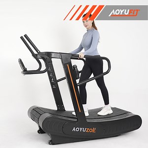 [Hot Item] Gym Fitness Self Generating Running Machine Air Runner Curved Treadmill